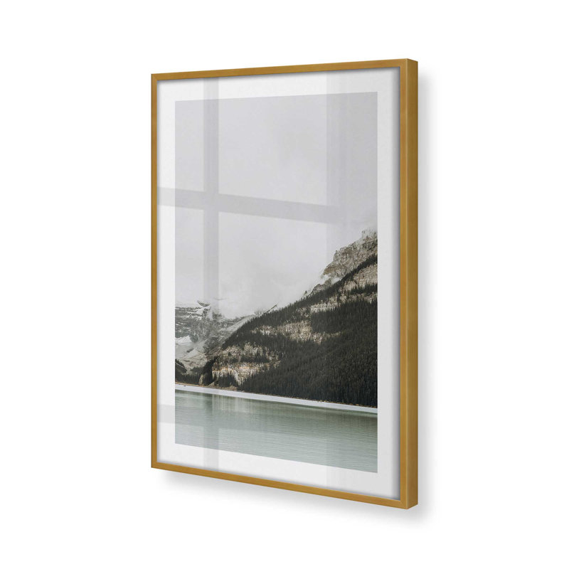 Impression Mystic Mountain View II, Cadre doré poli, H 15,25 po x l 12,25 po x P 1,25 po