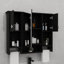 Armoire à pharmacie de salle de bain 35 po x 27,5 po, armoire de rangement murale avec miroir, armoire à miroir avec six tablettes ouvertes