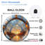 Horloge murale moderne en verre StLouisArchS SunsetClockWallDecor