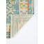 Tapis bleu / rose / jaune en laine / coton noué à la main Emersynn-1891657235
