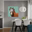 Art floral fantaisiste, abstrait, rétro, rétro, papillon, libellule, fleur, paysage, art mural-1703053543