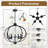 5 - Light Circle Candlelight Glass Chandelier-2113671918