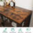 Storage Sideboard,Small Home Wine Cabinet Bar for Liquor and Wine (31.4 Inch, Rustic Brown)