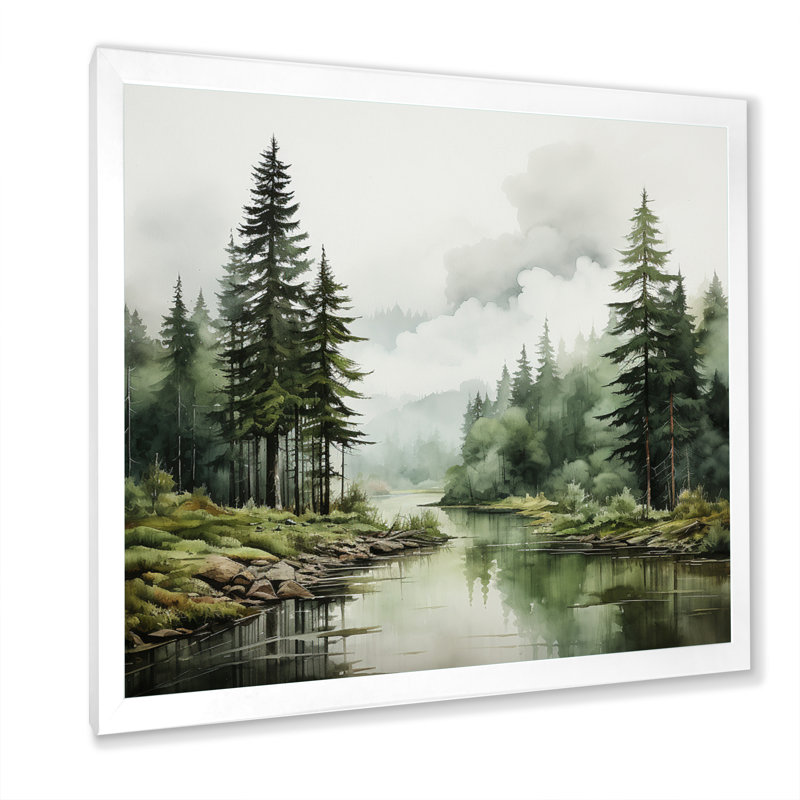 Pin sauvage - impression, H 16 po x l 16 po x P 1 po, Cadre simple blanc