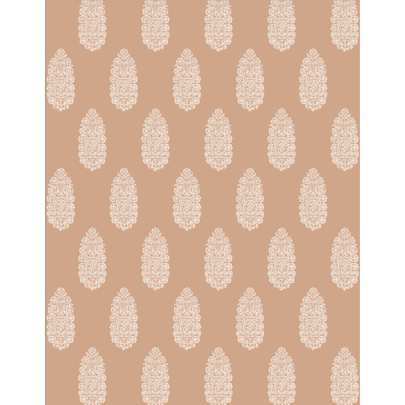 Lorenzo Castillo V Salobrena Floral Vinyl Wallpaper Roll by Gaston Y Daniela, Rosa
