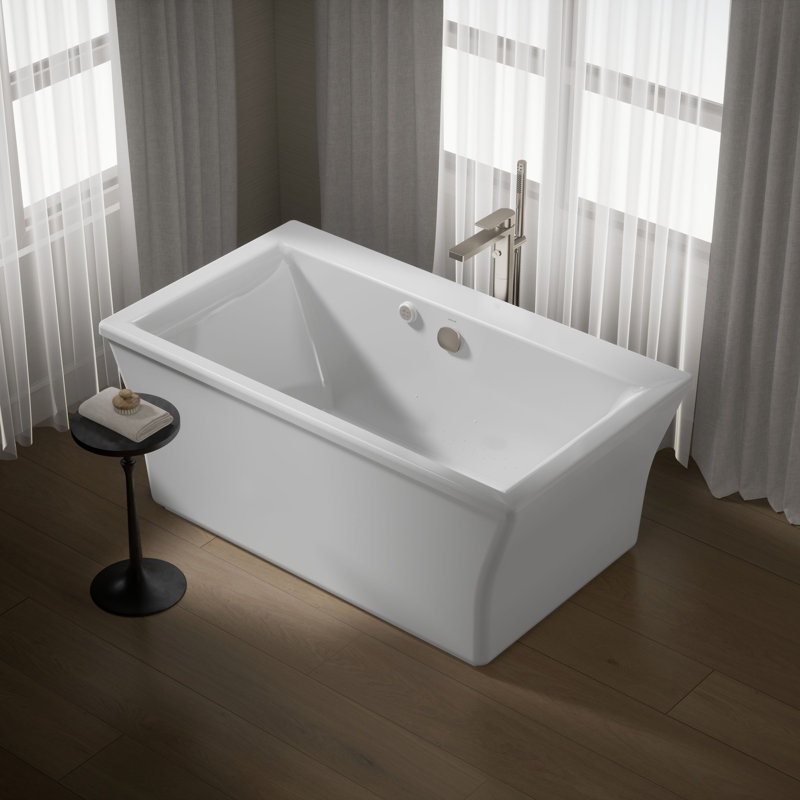 Stargaze 60" x 36" Freestanding Air Acrylic Bathtub, White