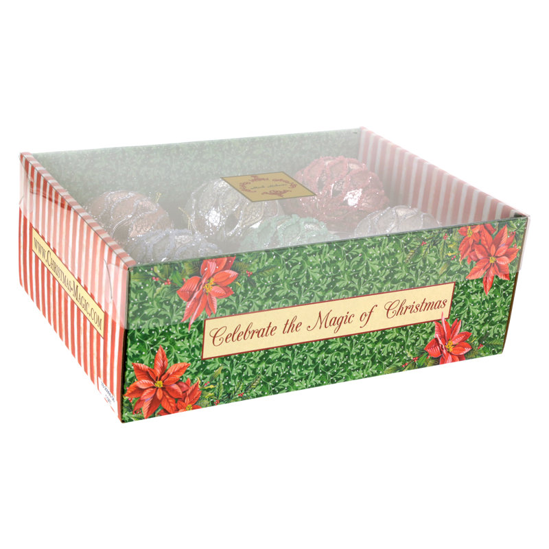 Harlequin Ball Ornament, Large - 4 Inches