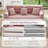 78.7" King Size Convertible Sleeper Sofa Bed With 3 Pillows,Retro Chenille Folding Mattress Couch, High Resilience Memory Foam Mattress Sofa Removable And Washable, Suitable For Small Space In Living Room, No Assembly Required-1592182299