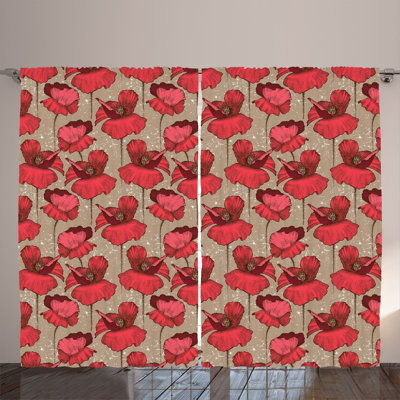 Semi Sheer Curtain Pair