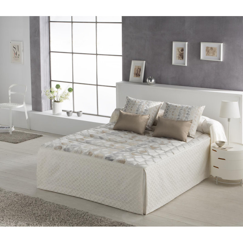Argil Polyester Geometric Shapes Bedspread, Desert, 235 x 260 cm