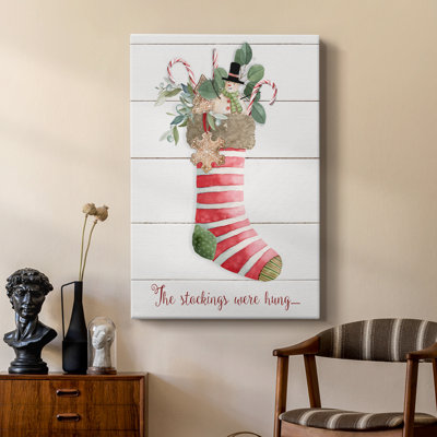 Comfy Cozy Stocking III -Custom Wrapped Gallery Cavas