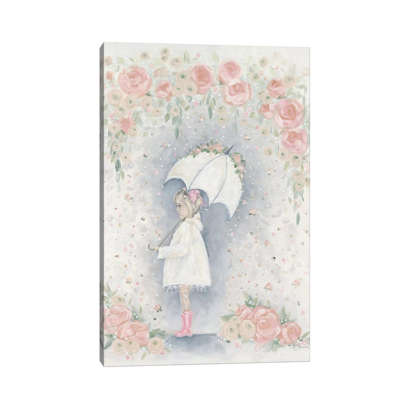 Georgia In The Rain by Hollihocks Art - Wrapped Canvas Painting, 20.32 cm H x 30.48 cm W