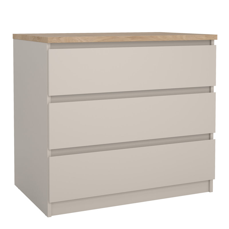 Bertraut 77 cm W Chest of 3 Drawers