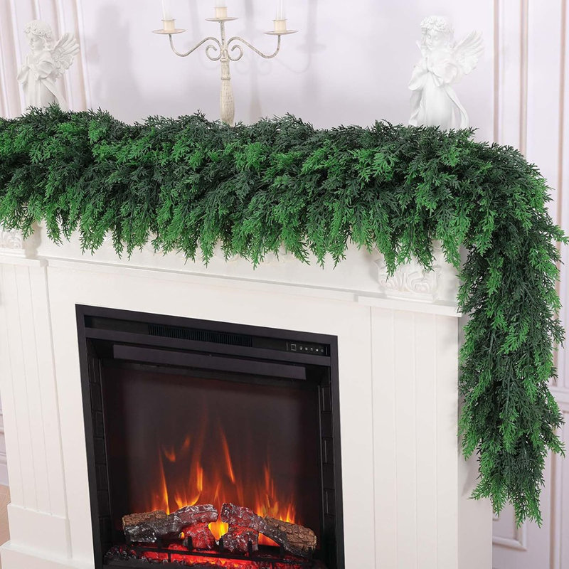 Guirlande artificielle en cèdre et pin - vert