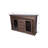 Metal Cladded Sideboard, 57x16x39