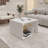 Side Table In Melamine With Open Storage