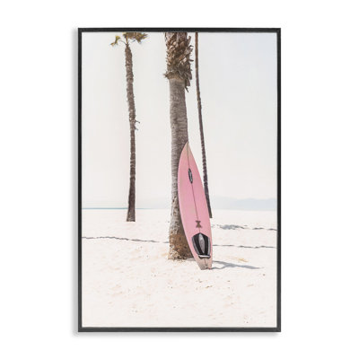 Planche de surf rose, art giclée par Sissi et Seb