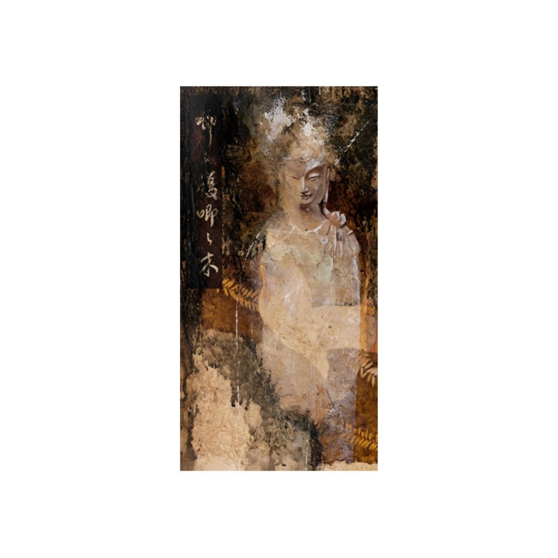 Bouddha par Chelsea Art Studio - Impression sur toile, Gel coupé au couteau, H 70 po x l 36 po