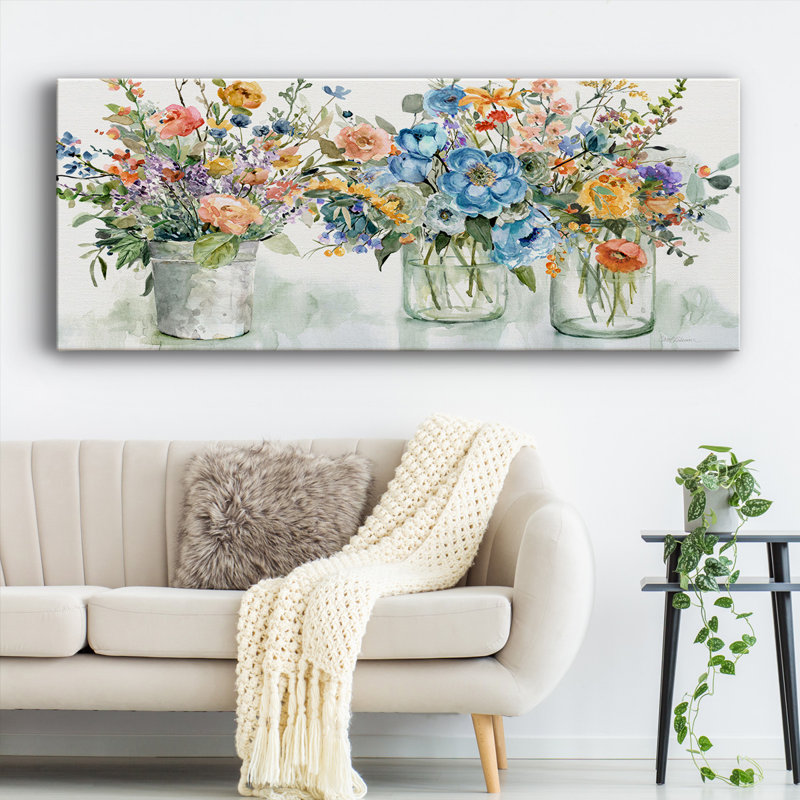Affichage du marché aux fleurs, H 20 po x l 50 po x P 1,5 po