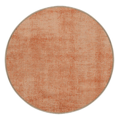 Machine Washable Abstract Brown Area Rug