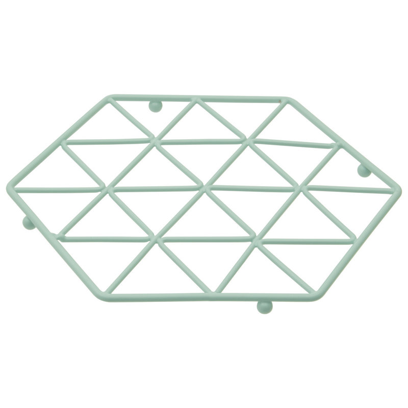 Stainless Steel 1 Piece Trivet, Green