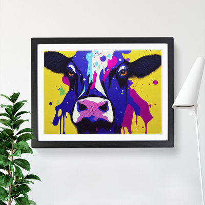 Cow Splash Vol.4 Abstract - Single Picture Frame Print