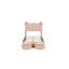 Structure de lit plateforme tapissier avec 2 petits tabourets de rangement, base de lit plateforme de chambre à coucher-1105500710