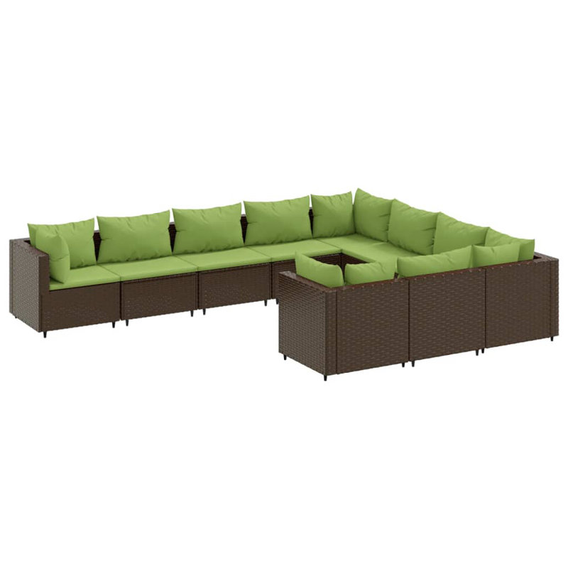  Patio Sofa Set Brown And Green, Brown, Green