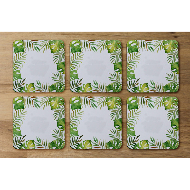 Square 6 Piece Coaster Set