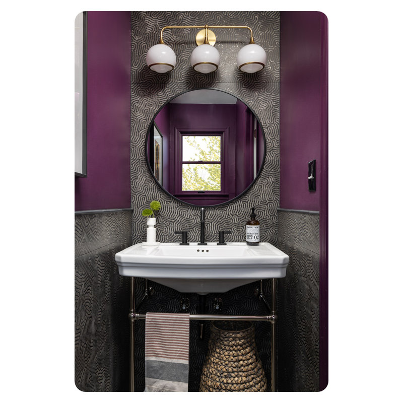 Reese Vanity Light, 3, Aged Brass