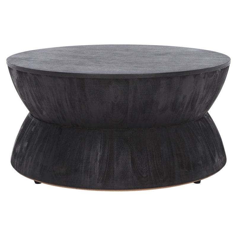 Fudo Round Coffee Table, Black