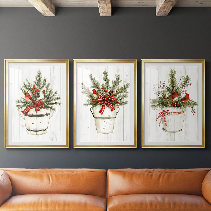 Art des Fêtes de Noël Cxxix, H 27 po x l 39 po, Doré