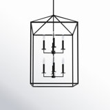 Ellis 8 - Light Dimmable Lantern Square / Rectangle Chandelier