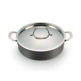 Lagostina Nera 5 Quarts Non-Stick Stainless Steel Saute Pan with Lid