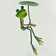 Lepanto Metal Frog with Leaf Umbrella Decorative Statue