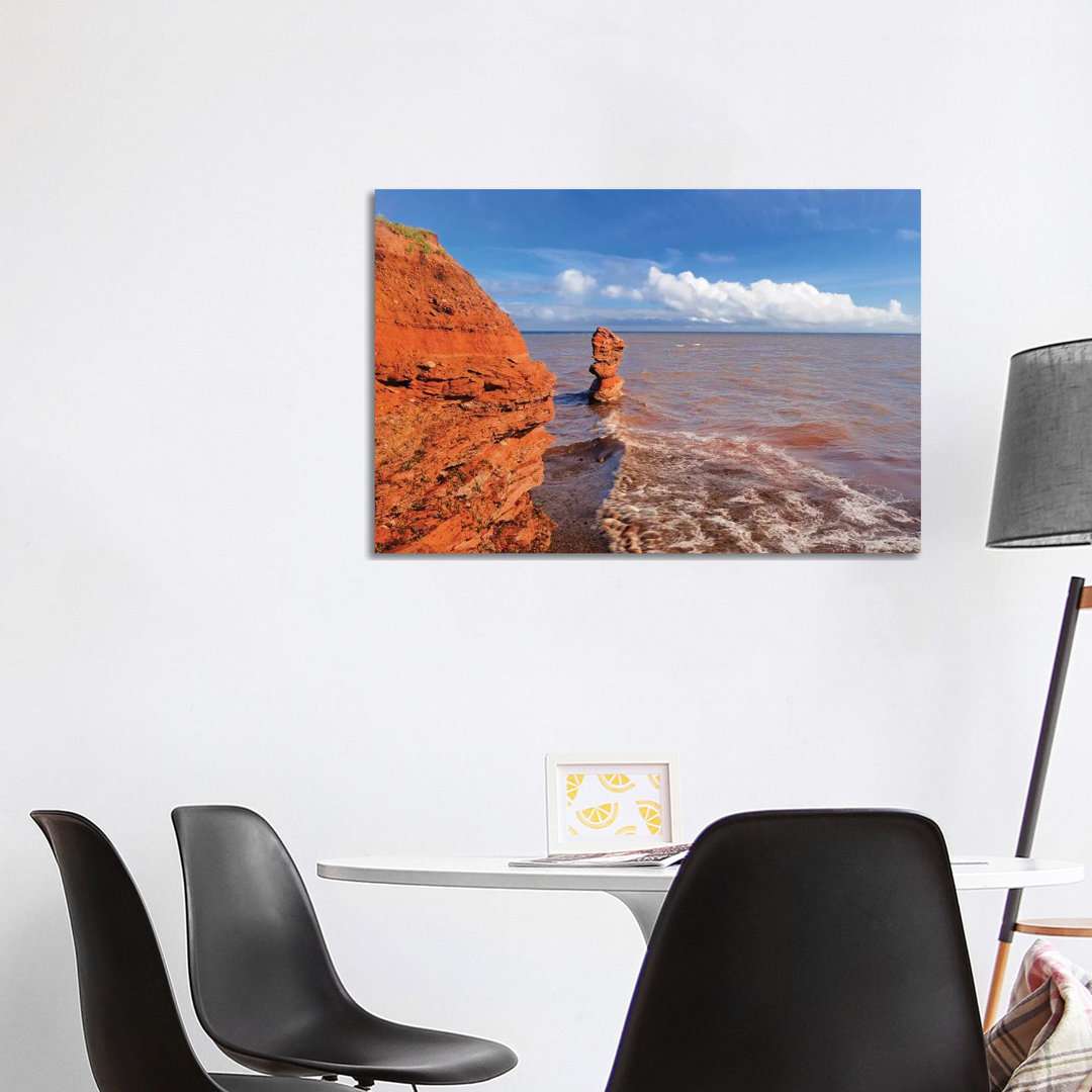 Canada, Prince Edward Island, North Cape. Shoreline Of Gulf Of St. Lawrence. by Jaynes Gallery - Wrapped Canvas Painting