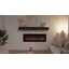 FLAMEKO Media Wall Electric Fire, Wall Mounted Fireplace, Winslow Black-493545990