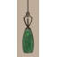 Zilo Stem Hung Mini Pendant Shown In Dark Granite Finish With 5.5″ Turquoise Fusion Glass-32415578-32415581
