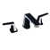 Widespread 2-handle Bathroom Faucet with Drain Assembly