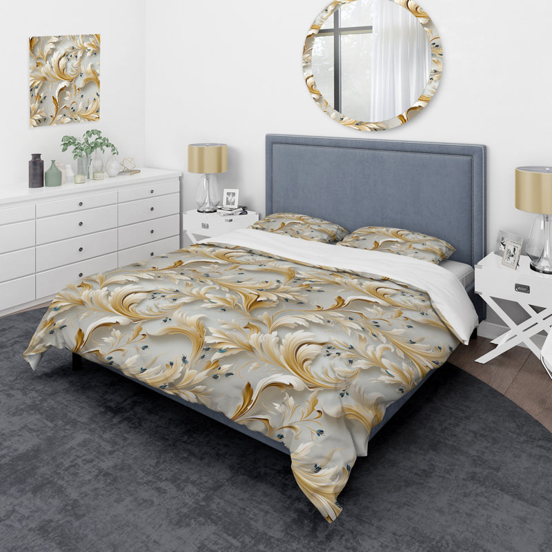 Ensemble de housse de couette Oshian, Housse de couette pour grand lit et 2 taies décor