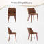 Ensemble de 2 chaises de salle à manger rembourrées avec pieds en bois pour le restaurant et la cuisine-1287377948