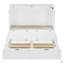 Lit escamotable double avec tiroir et un ensemble de prises et ports USB
