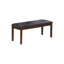 Magnifique mobilier de salle à manger noyer / noir 6 pièces ensemble table à manger 4 chaises