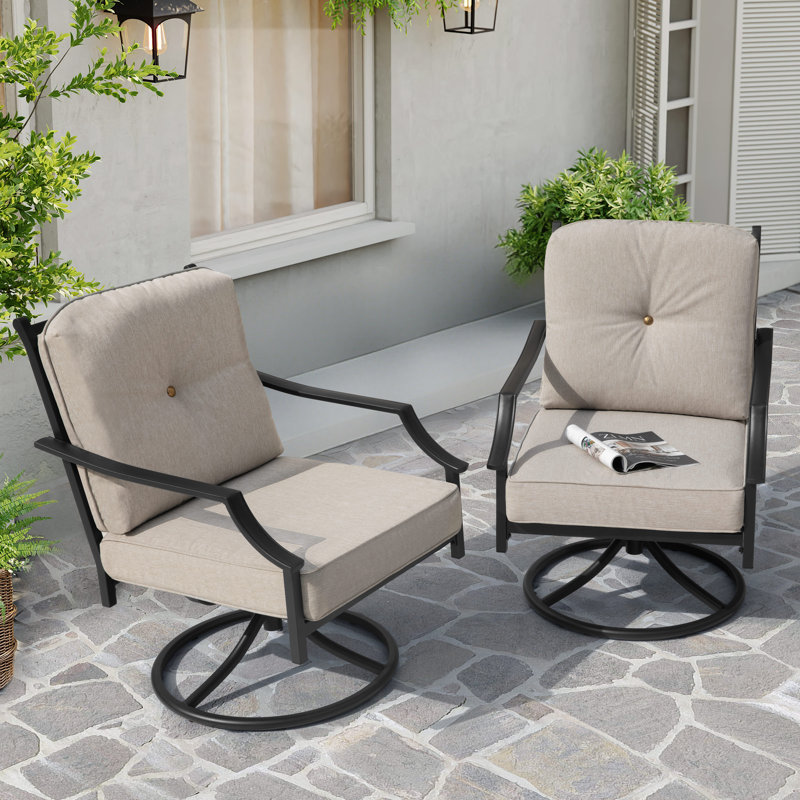 Fauteuil d'extérieur avec coussin Talin