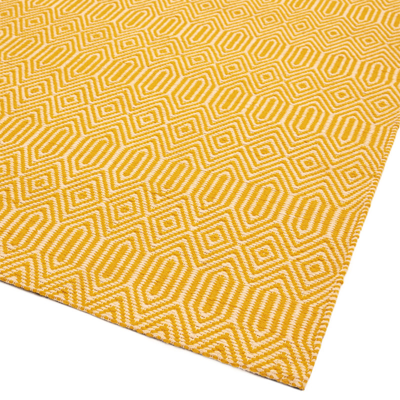 Momig Geometric Flatweave Area Rug, Runner 66cm x 200cm