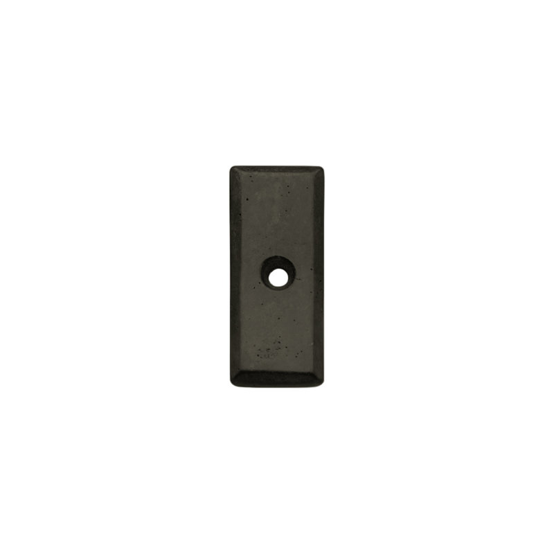 Metal Knob Backplate, Silicon Bronze Dark