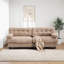 Causeuse en flanelle 88 po Geneveve-1428322442