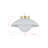 Troy Flush Mount Light, White and Gold