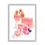 Accessoires de mode haut de gamme avec nœud papillon rose et maquillage par Ziwei Li - Peinture-70680585-70680586