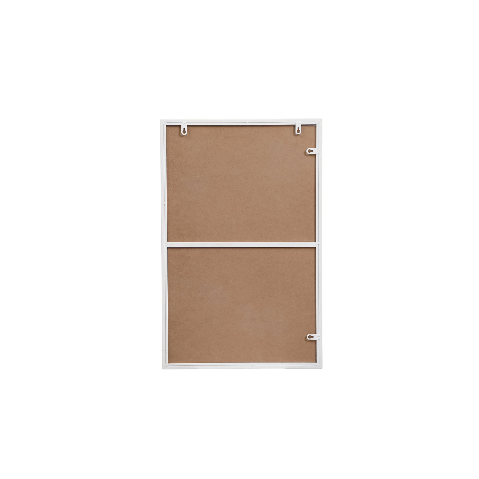 Sabine Metal Rectangle Wall Mirror, 18" x 28", White